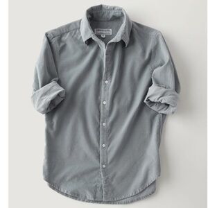 American Colors by Alex Lehr Summerland Cord Shirt in Grey Size Medium